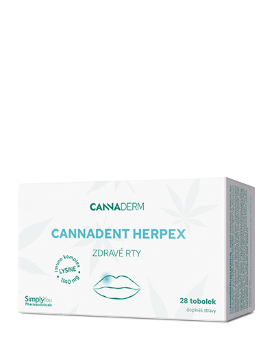 Cannadent HerpEX zdravé rty 28 tob.